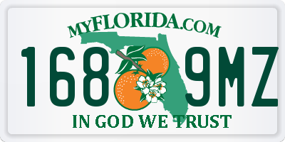 FL license plate 1689MZ