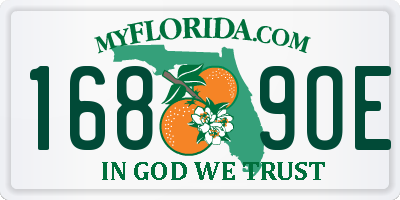 FL license plate 1689OE