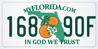 FL license plate 1689OF