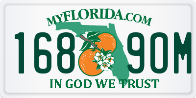FL license plate 1689OM