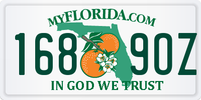 FL license plate 1689OZ