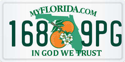 FL license plate 1689PG