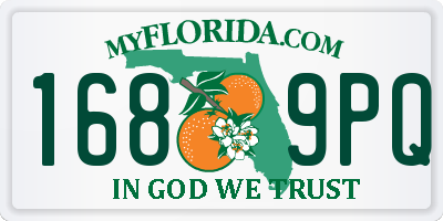 FL license plate 1689PQ