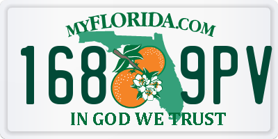 FL license plate 1689PV
