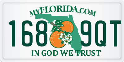 FL license plate 1689QT