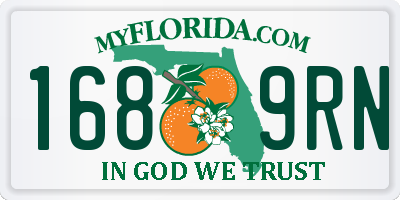FL license plate 1689RN