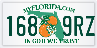 FL license plate 1689RZ