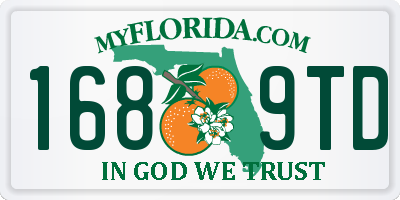 FL license plate 1689TD