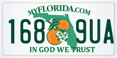 FL license plate 1689UA