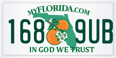 FL license plate 1689UB