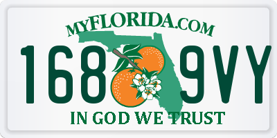 FL license plate 1689VY