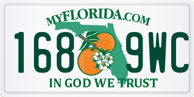 FL license plate 1689WC