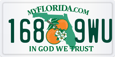 FL license plate 1689WU
