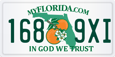 FL license plate 1689XI