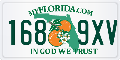 FL license plate 1689XV