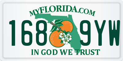 FL license plate 1689YW