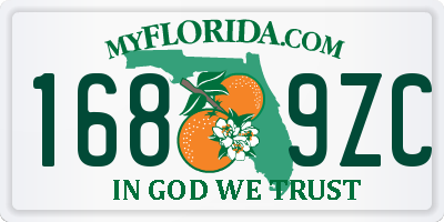 FL license plate 1689ZC