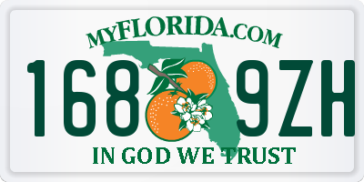 FL license plate 1689ZH