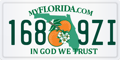 FL license plate 1689ZI