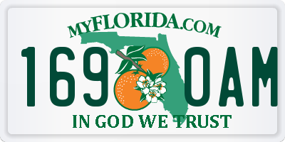 FL license plate 1690AM
