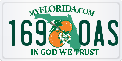 FL license plate 1690AS