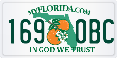FL license plate 1690BC