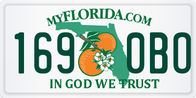 FL license plate 1690BO