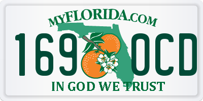 FL license plate 1690CD