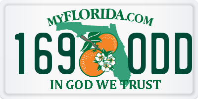 FL license plate 1690DD