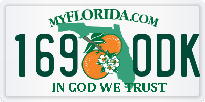 FL license plate 1690DK