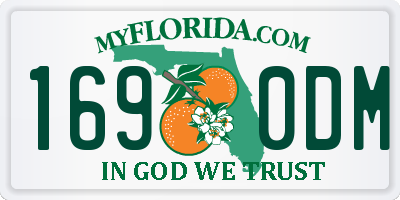 FL license plate 1690DM