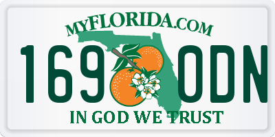 FL license plate 1690DN