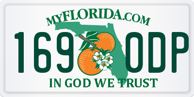 FL license plate 1690DP