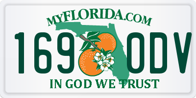 FL license plate 1690DV