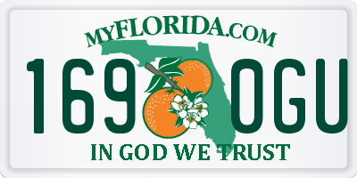 FL license plate 1690GU