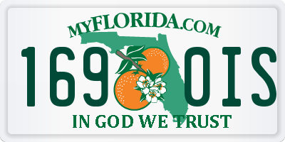 FL license plate 1690IS