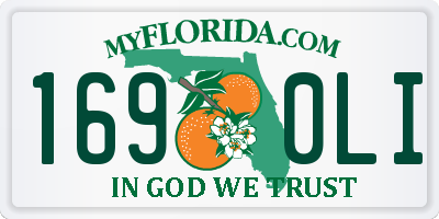 FL license plate 1690LI