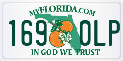 FL license plate 1690LP