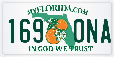 FL license plate 1690NA