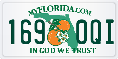 FL license plate 1690QI