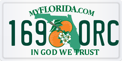 FL license plate 1690RC