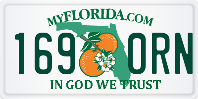 FL license plate 1690RN