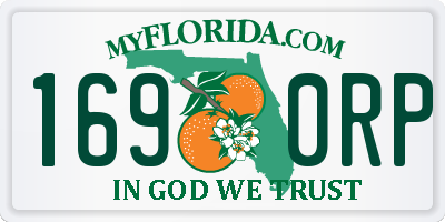 FL license plate 1690RP