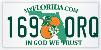 FL license plate 1690RQ
