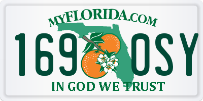 FL license plate 1690SY