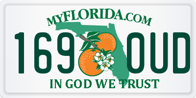 FL license plate 1690UD