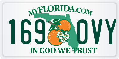 FL license plate 1690VY