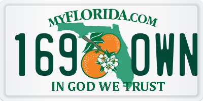 FL license plate 1690WN