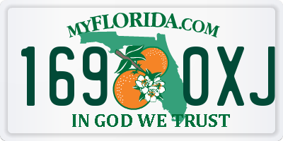 FL license plate 1690XJ