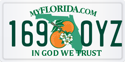 FL license plate 1690YZ